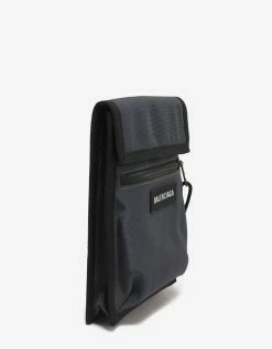 Balenciaga Grey Explorer Pouch Bag