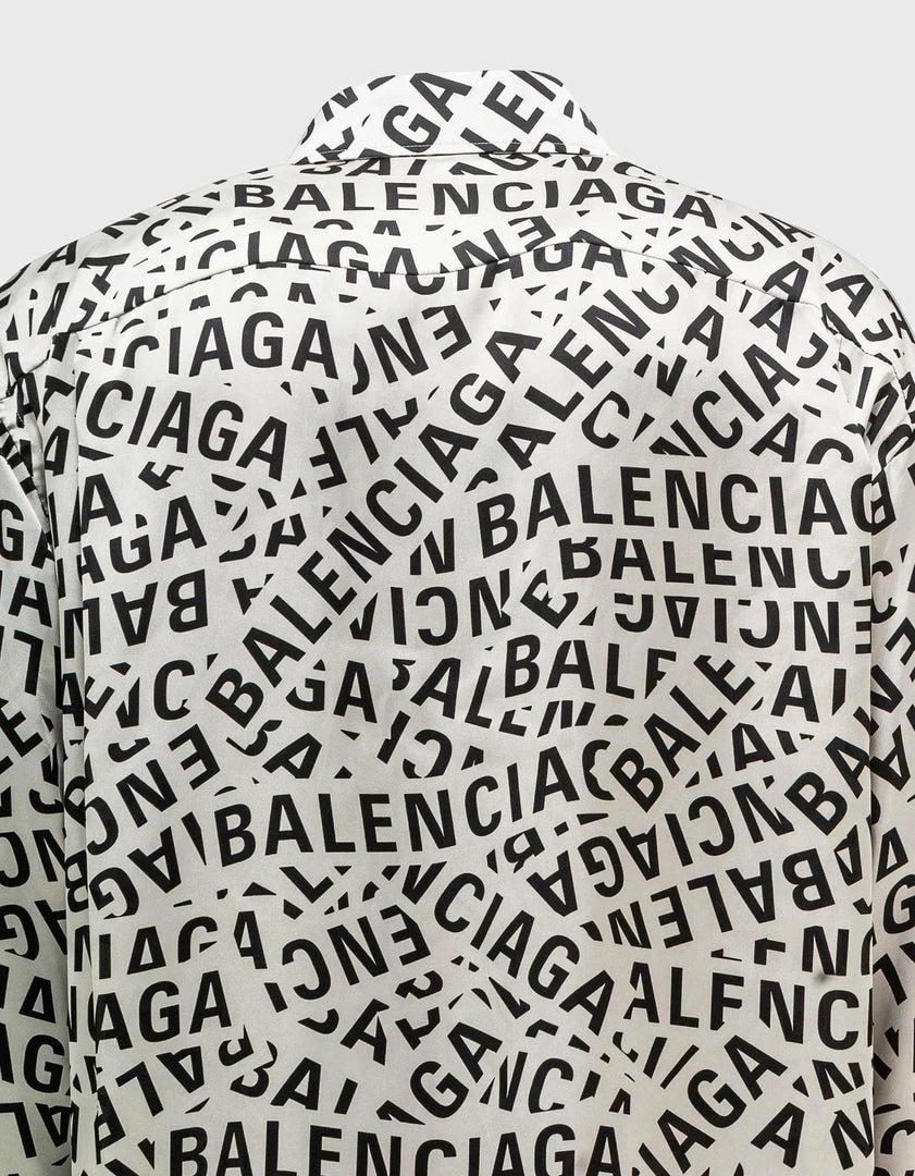 Best deal π Balenciaga Clothing Grey Logo Stripe Large Fit π Shirt π 6 Balenciaga Clothing Grey Logo Stripe Large Fit Shirt