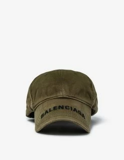 Balenciaga Accessories Khaki Logo Visor Cap