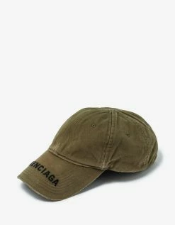 Balenciaga Accessories Khaki Logo Visor Cap