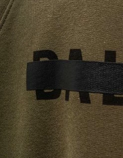 Balenciaga Khaki Strike 1917 Logo Oversized Hoodie Clothing