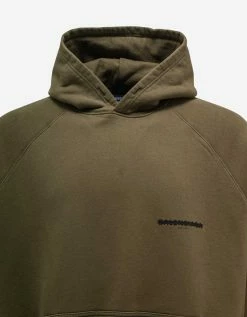 Balenciaga Khaki Strike 1917 Logo Oversized Hoodie Clothing