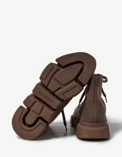 Balenciaga Mink Grey Speed 2.0 Lace-Up Trainers