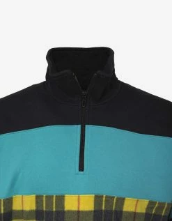 Balenciaga Clothing Multi-Panel Fleece & Felt Sweatshirt