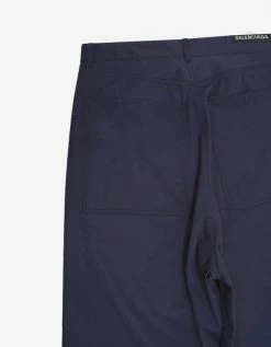Balenciaga Navy Blue Baggy Chino Trousers