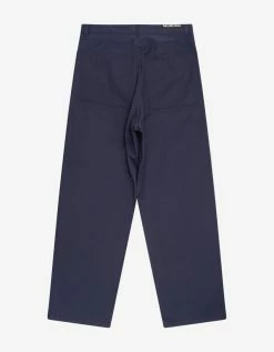 Balenciaga Navy Blue Baggy Chino Trousers