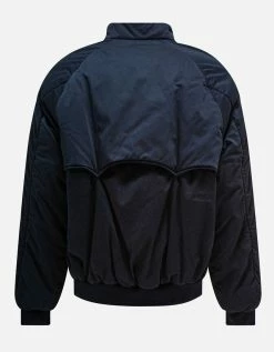 Buy π Balenciaga Navy Blue Oversized Harrington Bomber Jacket π 15 Balenciaga Navy Blue Oversized Harrington Bomber Jacket