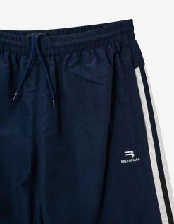 Balenciaga Navy Blue Sporty B Tracksuit Pants Clothing