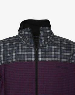 Balenciaga Clothing Poplin 80s Check Zip Sweatshirt