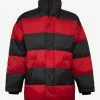 New 🛒 Balenciaga Red & Black Stripe Down 🧥 Coat ❤️ 2 Balenciaga Red & Black Stripe Down Coat