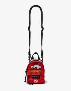 Balenciaga Red Explorer Mini Backpack Accessories