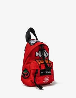 Balenciaga Red Explorer Mini Backpack Accessories