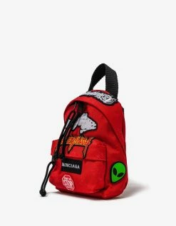 Balenciaga Red Explorer Mini Backpack Accessories