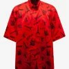 Brand new โจ Balenciaga Red Tourist Print Square Back ๐ Shirt ๐ 2 Balenciaga Red Tourist Print Square Back Shirt
