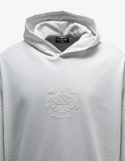 Balenciaga White GITD Lion's Laurel Boxy Hoodie