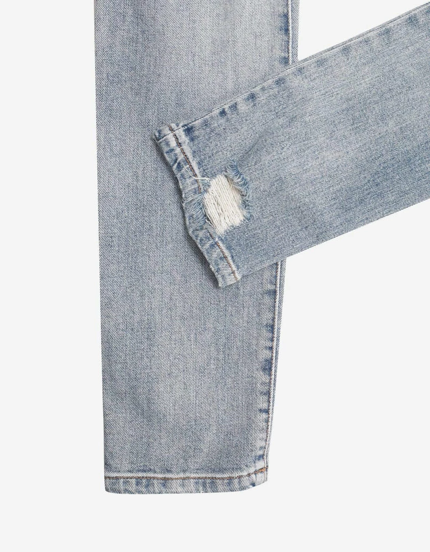 Best Sale β Balmain Clothing Light Blue Repaired Biker π Jeans π 6 Balmain Clothing Light Blue Repaired Biker Jeans