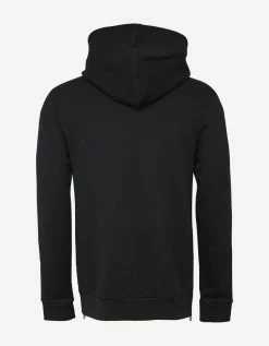 Balmain Navy Blue 'B' Flag Hoodie Clothing