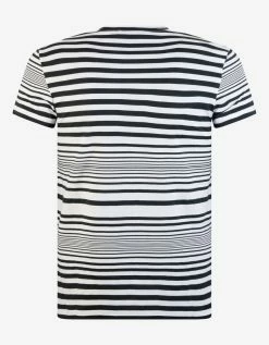Balmain Striped Island Print T-Shirt