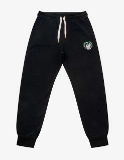 Casablanca Black Emblem De Cygne Sweat Pants Clothing