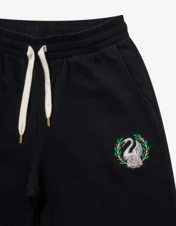 Casablanca Black Emblem De Cygne Sweat Pants Clothing
