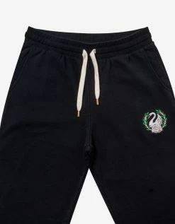 Casablanca Black Emblem De Cygne Sweat Pants Clothing