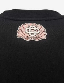 Casablanca Black Emblem De Cygne Sweatshirt Clothing