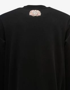 Casablanca Black Emblem De Cygne Sweatshirt Clothing