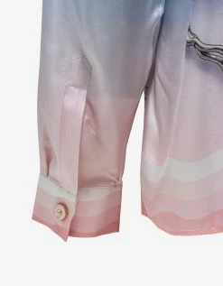 Casablanca Clothing Casa Cafe Print Silk Shirt