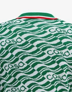 Cheap π₯ Casablanca Green Casa Monogram Knitted Polo T-Shirt Clothing π 11 Casablanca Green Casa Monogram Knitted Polo T-Shirt Clothing