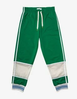 Casablanca Green Interlock Mesh Track Pants Clothing