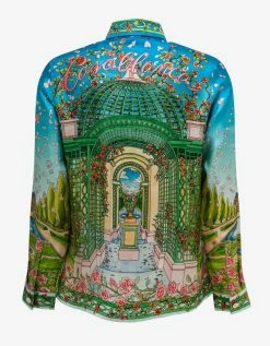 Casablanca Clothing L'amour En Fleur Silk Shirt