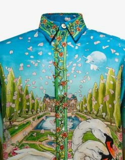 Casablanca Clothing L'amour En Fleur Silk Shirt
