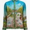 Casablanca Clothing L'amour En Fleur Silk Shirt