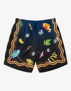 Casablanca Clothing Navy Blue Casa Club Nuit Shorts