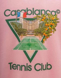 Casablanca Pink Tennis Club Icon Sweatshirt Clothing