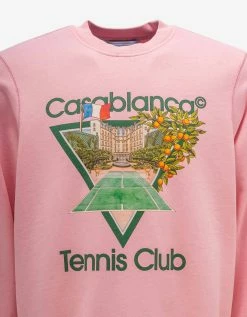 Casablanca Pink Tennis Club Icon Sweatshirt Clothing