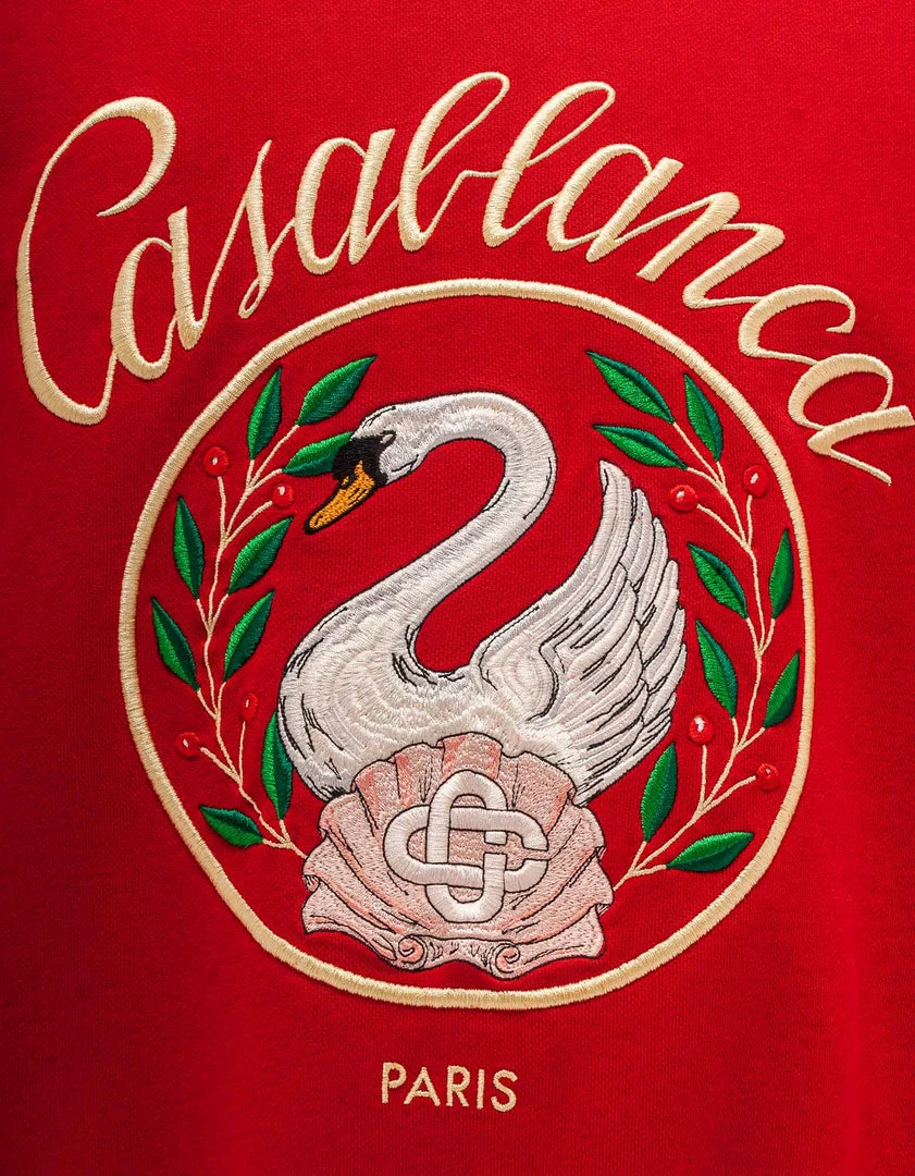 Outlet ๐ Casablanca Clothing Red Emblem De Cygne Sweatshirt ๐ 6 Casablanca Clothing Red Emblem De Cygne Sweatshirt