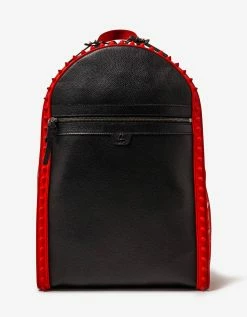 Christian Louboutin Accessories Backparis Black Leather Backpack