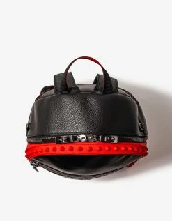 Christian Louboutin Accessories Backparis Black Leather Backpack