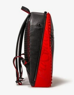 Christian Louboutin Accessories Backparis Black Leather Backpack