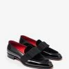 Christian Louboutin Black Styleeto Flat Patent Leather Loafers