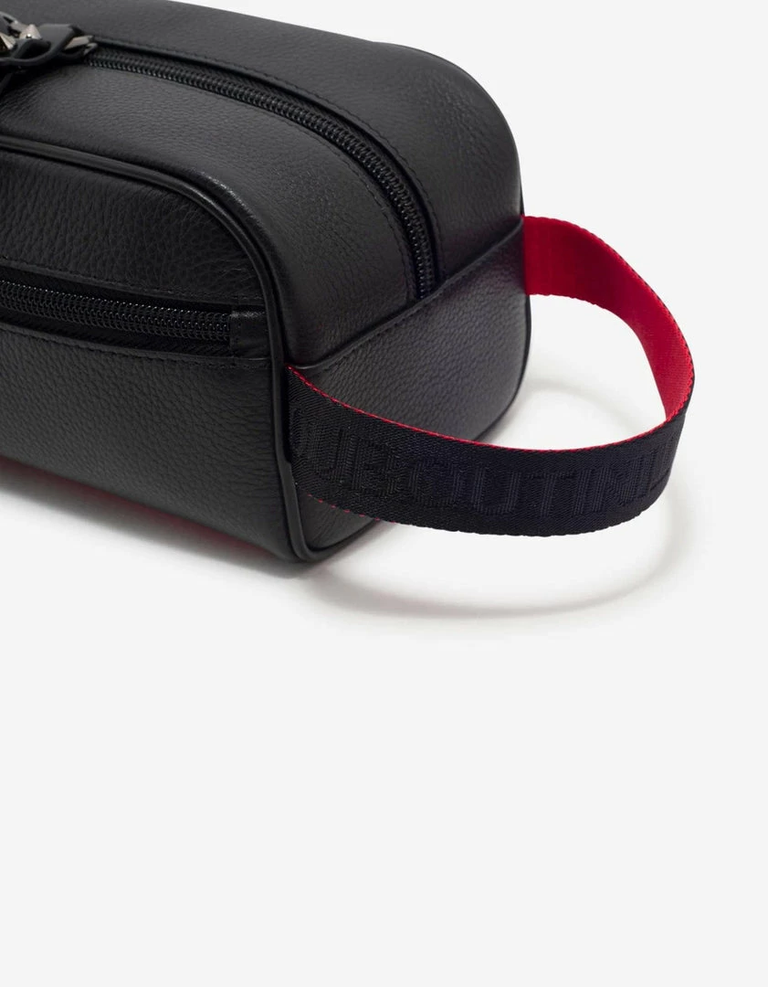 Promo ❤️ Christian Louboutin Accessories Blaster Black Grain Leather Travel Case 😀 8 Christian Louboutin Accessories Blaster Black Grain Leather Travel Case