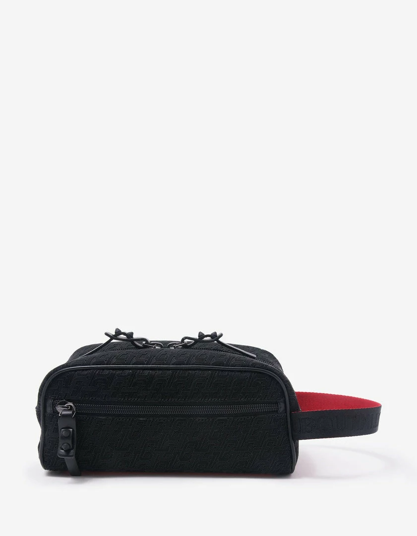 Outlet ๐ Christian Louboutin Blaster CL Logo Jacquard Travel Case โจ 3 Christian Louboutin Blaster CL Logo Jacquard Travel Case