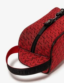 Brand new ๐ Christian Louboutin Blaster Red CL Logo Jacquard Travel Case ๐ 17 Christian Louboutin Blaster Red CL Logo Jacquard Travel Case