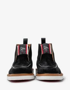 Hot Sale π€© Christian Louboutin Citycrepe Black Suede Ankle π₯Ύ Boots π 11 Christian Louboutin Citycrepe Black Suede Ankle Boots