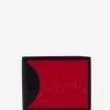 Christian Louboutin Accessories Coolcard Sneakers Sole Black & Red Billfold Wallet