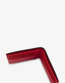 Christian Louboutin Accessories Coolcard Sneakers Sole Black & Red Billfold Wallet