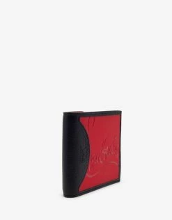 Christian Louboutin Accessories Coolcard Sneakers Sole Black & Red Billfold Wallet