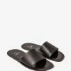 Christian Louboutin Coolraoul Black Leather Slide Sandals