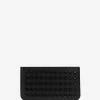 Christian Louboutin Accessories Credilou Black Leather Spikes Card Holder